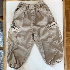 Zara Kids Cargo Pants in Light Beige